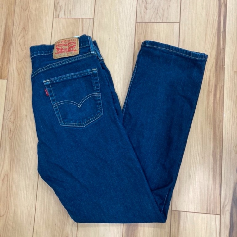 Levi Classic Blue Straight Denim Jeans